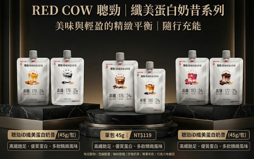 RED COW 聰勁 纖美蛋白奶昔系列